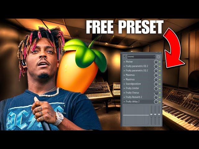 I Made The Best FREE JUICE WRLD VOCAL PRESET In Fl Studio And Its AMAZING