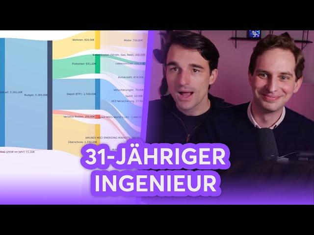 31-Jähriger Ingenieur mit 181.500€ Portfolio und 63% Sparrate | Finanzfluss Stream Highlights