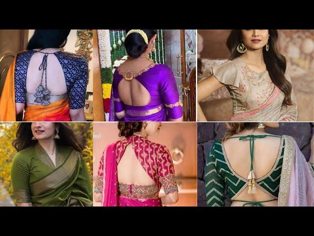 Latest Blouse Designs For Silk Sarees 2024