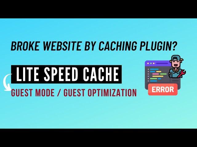 LITESPEED CACHE | Wordpress Speed Optimization ( Part 3 - Guest Mode Fix)