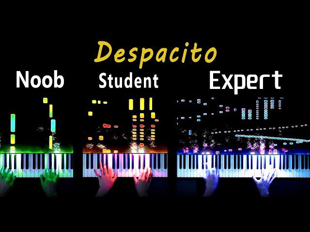 5 Levels of Despacito (Piano): Noob to Expert