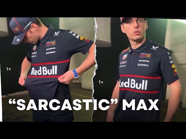 Max Verstappen SARCASTIC Reaction on the New Red Bull Team Kit