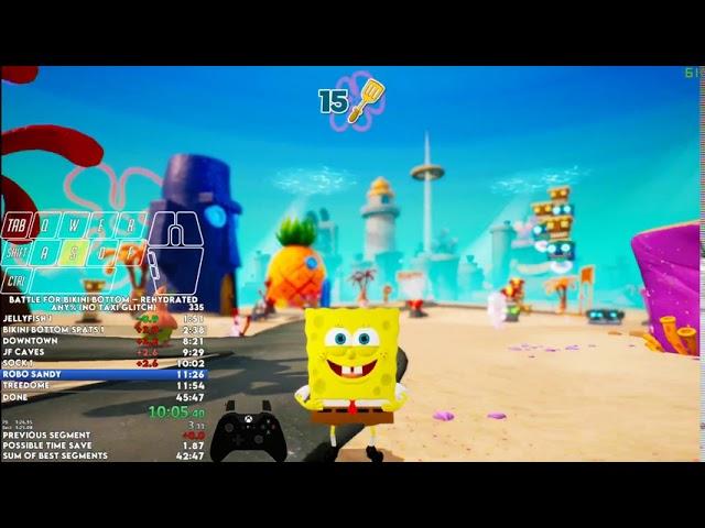 SpongeBob SquarePants: Battle for Bikini Bottom - Rehydrated 77 Spatulas in 45:04 [Former WR]