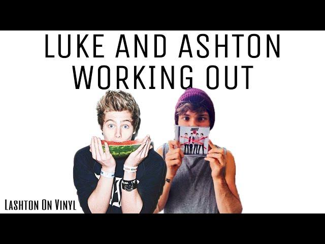 LUKE HEMMINGS AND ASHTON IRWIN WORKING OUT | LASHTON ON VINYL