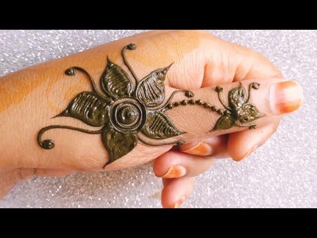 Beautiful bridal mehndi design 2021|| heena Flower Thumb Mehndi Design || #anjucreative