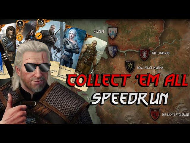 The Witcher 3: "Collect 'em All" Speedrun-Guide, All Gwent Cards, Gwent With Every NPS [Montage]