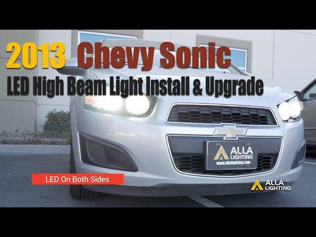 2012-19 Chevy Sonic Headlight High Beam Bulb Change & LED Install