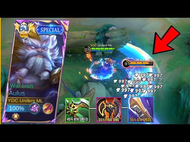 WTF DAMAGE!! NEW AULUS BEST ONE SHOTE BUILD AND EMBLEM 2024 ( Must Try ) AULUS GAME PLAY