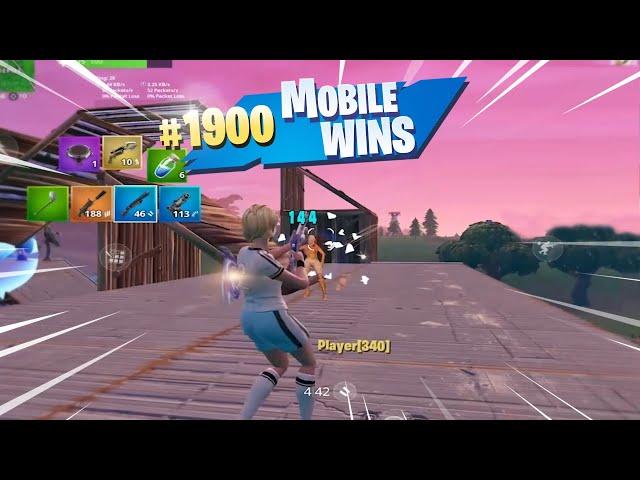 MY 1900th WIN ON FORTNITE MOBILE (Fortnite Mobile Battle Royale Gameplay)