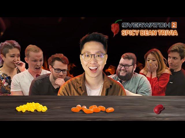 Overwatch Trivia but the streamers eat spicy jelly beans if they get it wrong