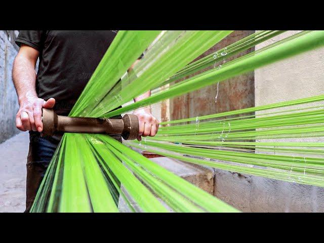 The Hypnotic Traditional Method to Weave Expensive Silk Fabric