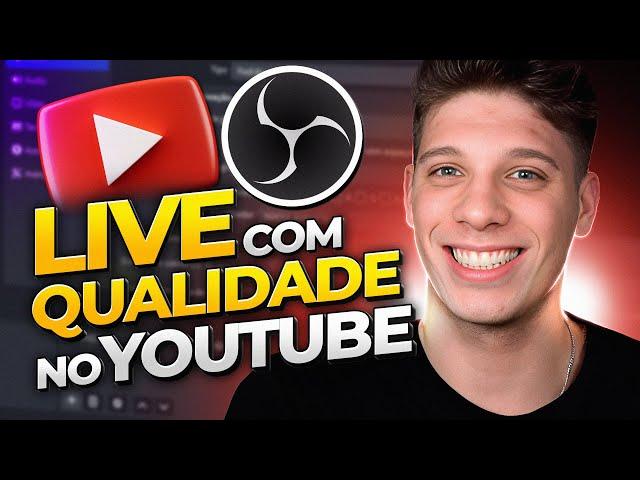 Como Configurar o OBS Studio para fazer live de qualidade no YouTube com qualquer PC 2024 Grátis!