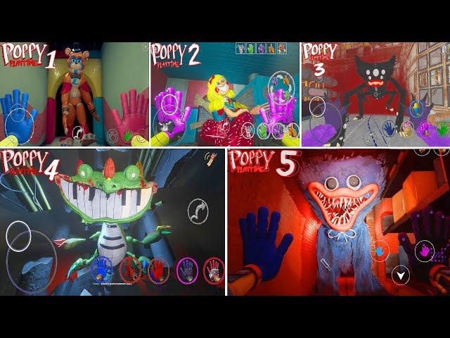 Watch All The New Jumpscares In Poppy Playtime 1-2-3-4 And 5 Mobile 0.0.5f New Update Full Game #2