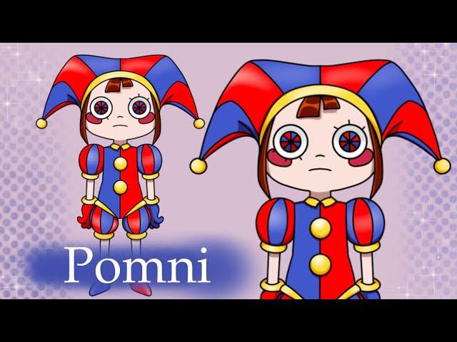 How to draw easy Pomni from The Amazing Digital Circus