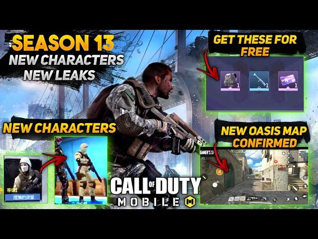 SEASON 13 NEW TRAILER LEAKED | NEW CHARACTERS, MAPS, SKINS LEAKED | FREE REWARDS | COD MOBILE