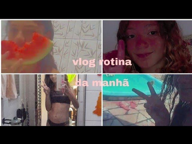 vlog rotina da manhã    +  piscina + céu + café da manhã 