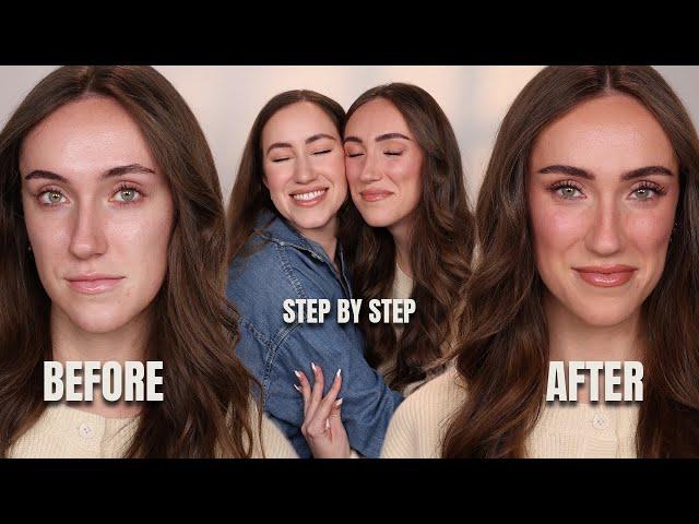 Perfecting My Sister's Everyday Makeup (Step by Step)