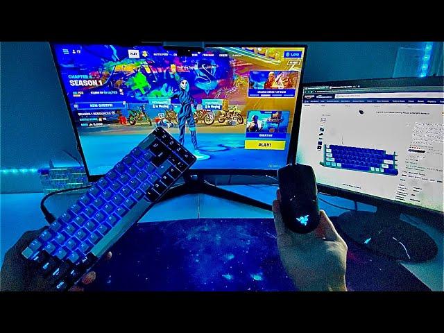 Fortnite but You are Me (POV) with Magegee Portable 60% and viper mini  ASMR 