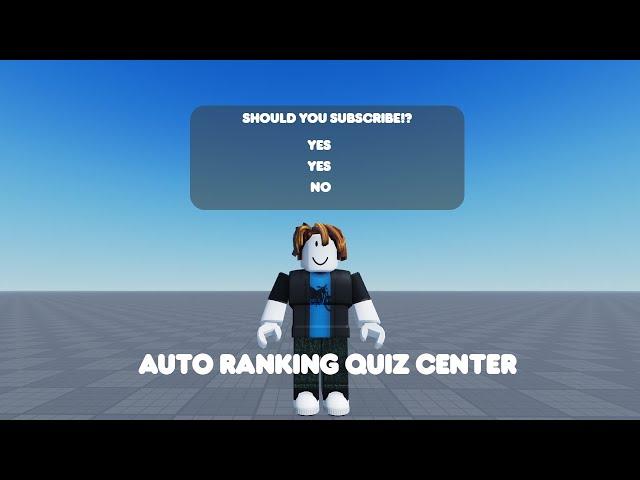 Roblox Tutorial - Auto ranking quiz center 2023