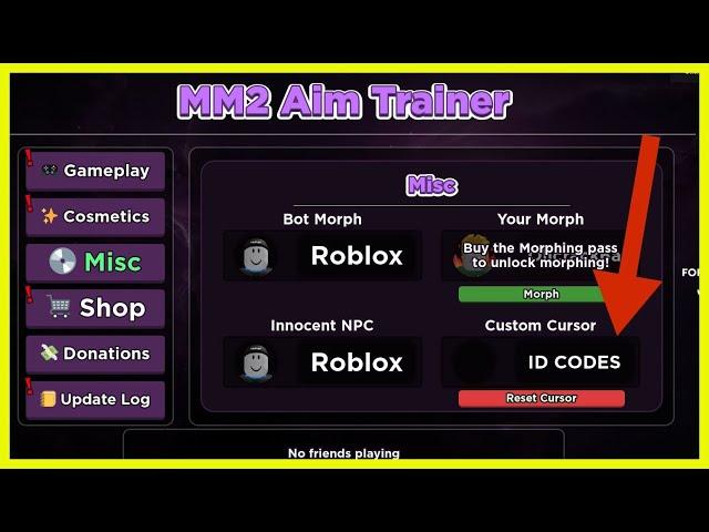 MM2 AIM TRAINER CURSOR ID CODES [ 2024 Roblox x30 IDS ]