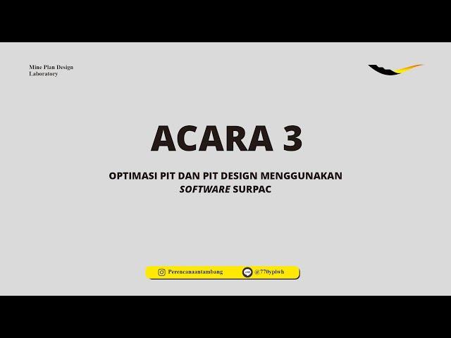 Acara 3 Part 1 (Pit Optimasi Menggunakan Software Whittle)