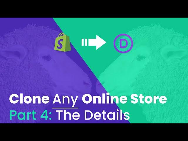 How to Clone any Online Store with Divi and WooCommerce: Part 4 - The Details