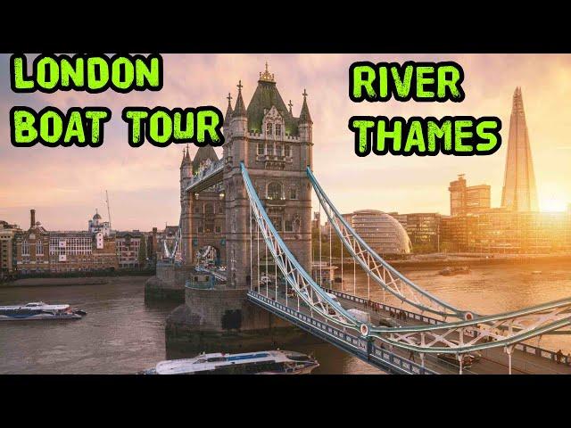 London Boat Ride in River Thames l Central London l Historical Sites l Tower Bridge