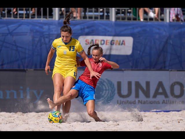 Czechia vs. Ukraine Women's Euro Beach Soccer League Superfinal Alghero 2024 - BEST GOALS