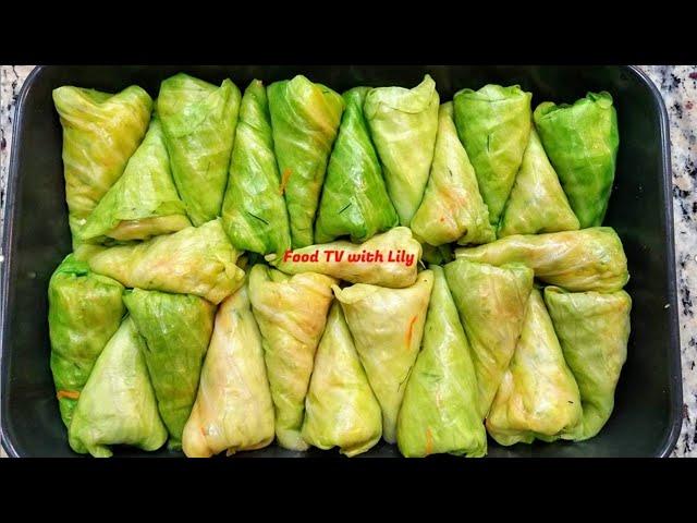 How to make TRIANGLE SHAPED cabbage rolls