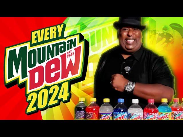 Chugging EVERY Mtn Dew Released In 2024! (1000th. Chug Video!)