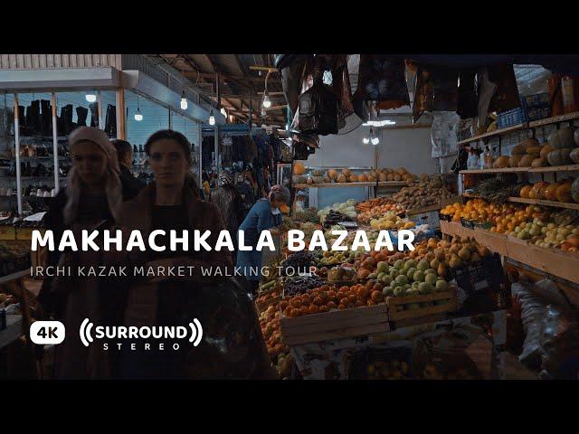 Makhachkala Bazaar in Dagestan — 4K Walking Tour | Binaural ASMR