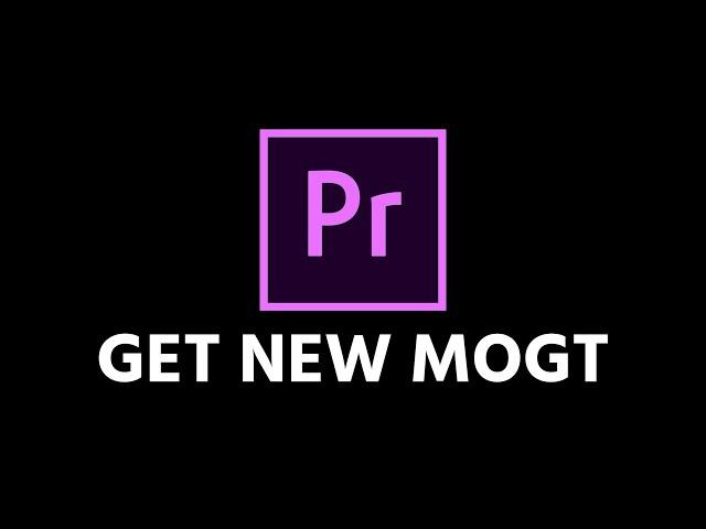 How To Install Motion Graphics Templates From Motion Array Into Adobe Premiere Pro