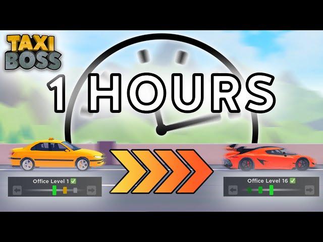 Can you get Jesko within an hour in Taxi Boss with office progression (Roblox Taxi Boss)