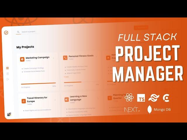 Full Stack Project Manager App Using, React, Next Js, Mongo DB, Tailwind CSS