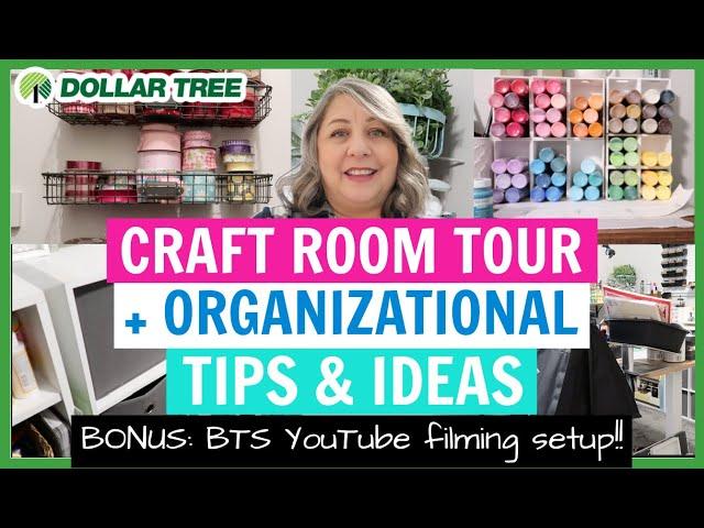 2024 Craft Room Organization Tips & Storage Ideas || Craft Room Tour and & YouTube Filming Setup