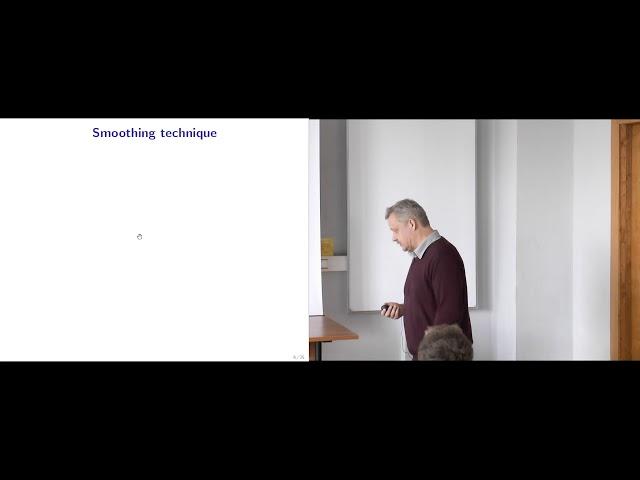 Lecture 8. Course "Modern Algorithmic Optimization" (Yuriy Nesterov)