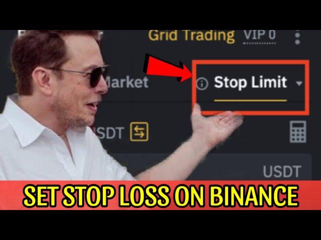 How to Use a STOP LOSS on Binance | Set Stop Limit  Explained For Beginners! Put Stop Loss BINANCE