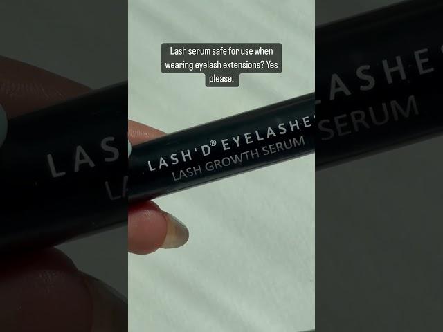 Lash Extension Safe Lash Serum by Lash'd Eyelashes