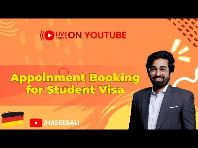 Appointment Booking for Student Visa Part 1