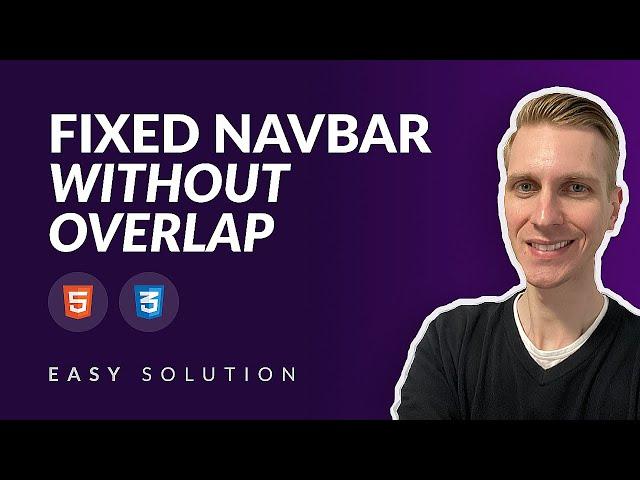 Prevent Fixed Navbar from Overlapping Content (Content Shifting Upwards)