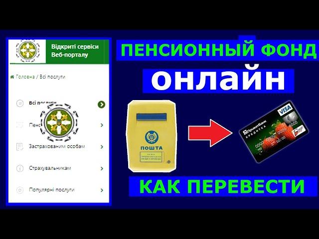 Как перевести пенсию из почты на карточку онлайн?