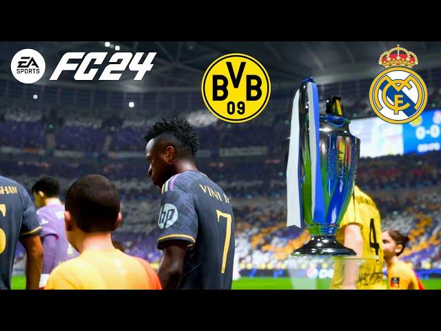 Borussia Dortmund vs Real Madrid | Wembley Stadium | 2024 UEFA Champions League | EA FC 24