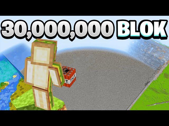 30.000.000 BLOK PATLATTIM! - Minecraft