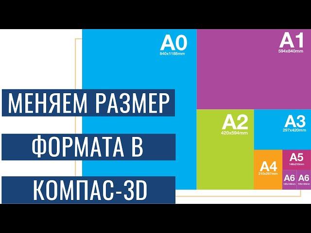 Как изменить размер формата в Компас-3D