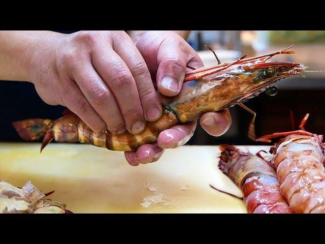 Japanese Street Food - GIANT TIGER SHRIMP Spicy Chili Prawns Japan Seafood