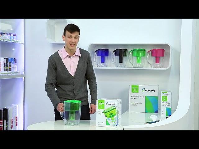 Ecosoft 10 Cup BPA - Free Water Filter Pitcher Set-up Guide