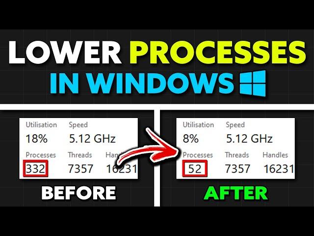 How To Get LOWER PROCESSES on Windows! (LOWER INPUT DELAY & MORE FPS)