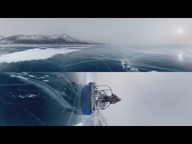 360 video Lake Baikal Magical Ice Russia 12K