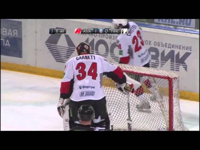 Аверин открывает счет / Averin scores first goal of the game