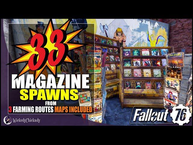 33 Magazine Locations over 3 Farming Runs | Fallout 76 Magazine Farming | Maps Included | LITerally